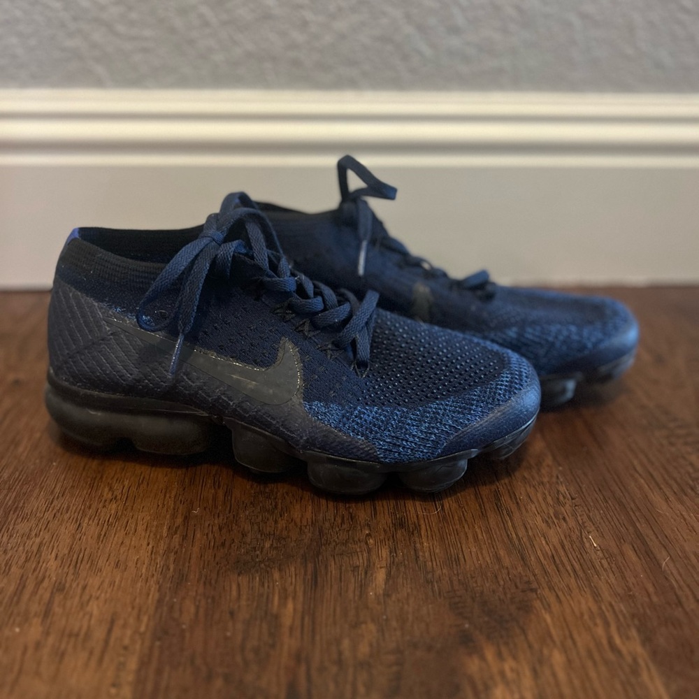 Women’s Nike VaporMax Flyknite Royal Blue/Navy with Black - Size 8